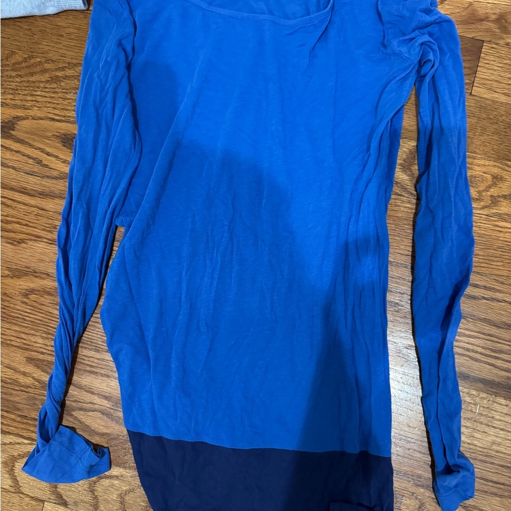 Blue Long Sleeve Women's Top